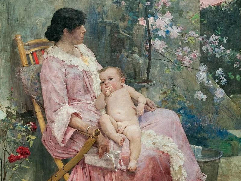 1863-Arturo Michelena - La giovane madre, 1889